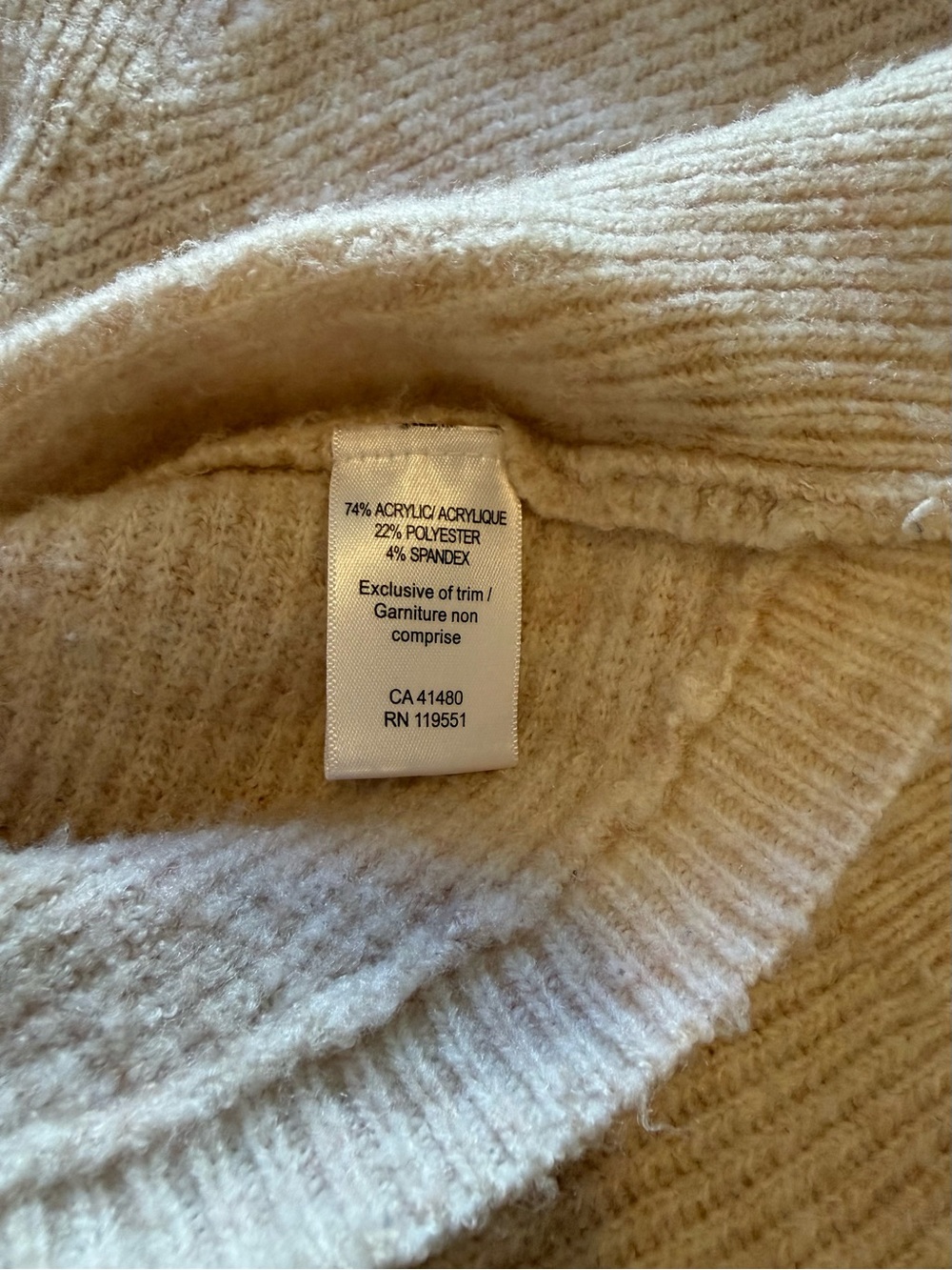 Gentle Fawn Twist-back Sweater in Beige Oatmeal Pink - Picture 5 of 5